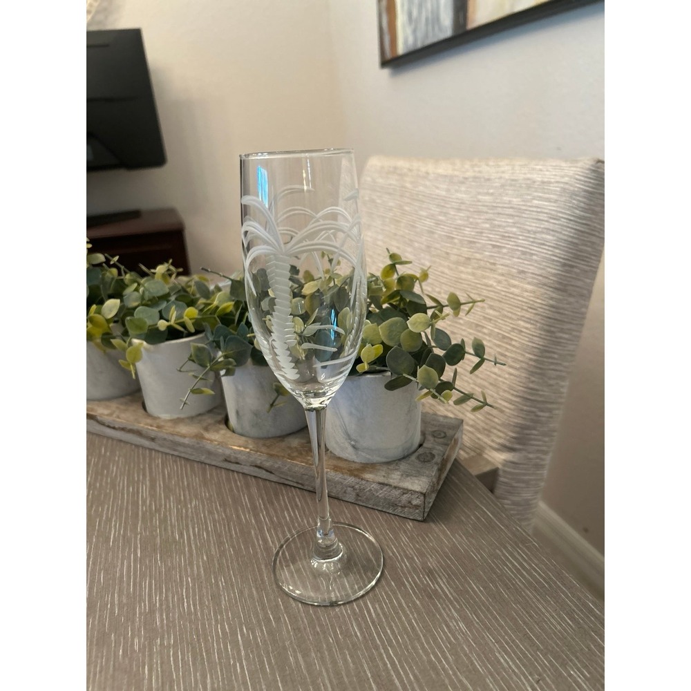 Rolf‎ Glass Palm Tree Collection champagne flute
